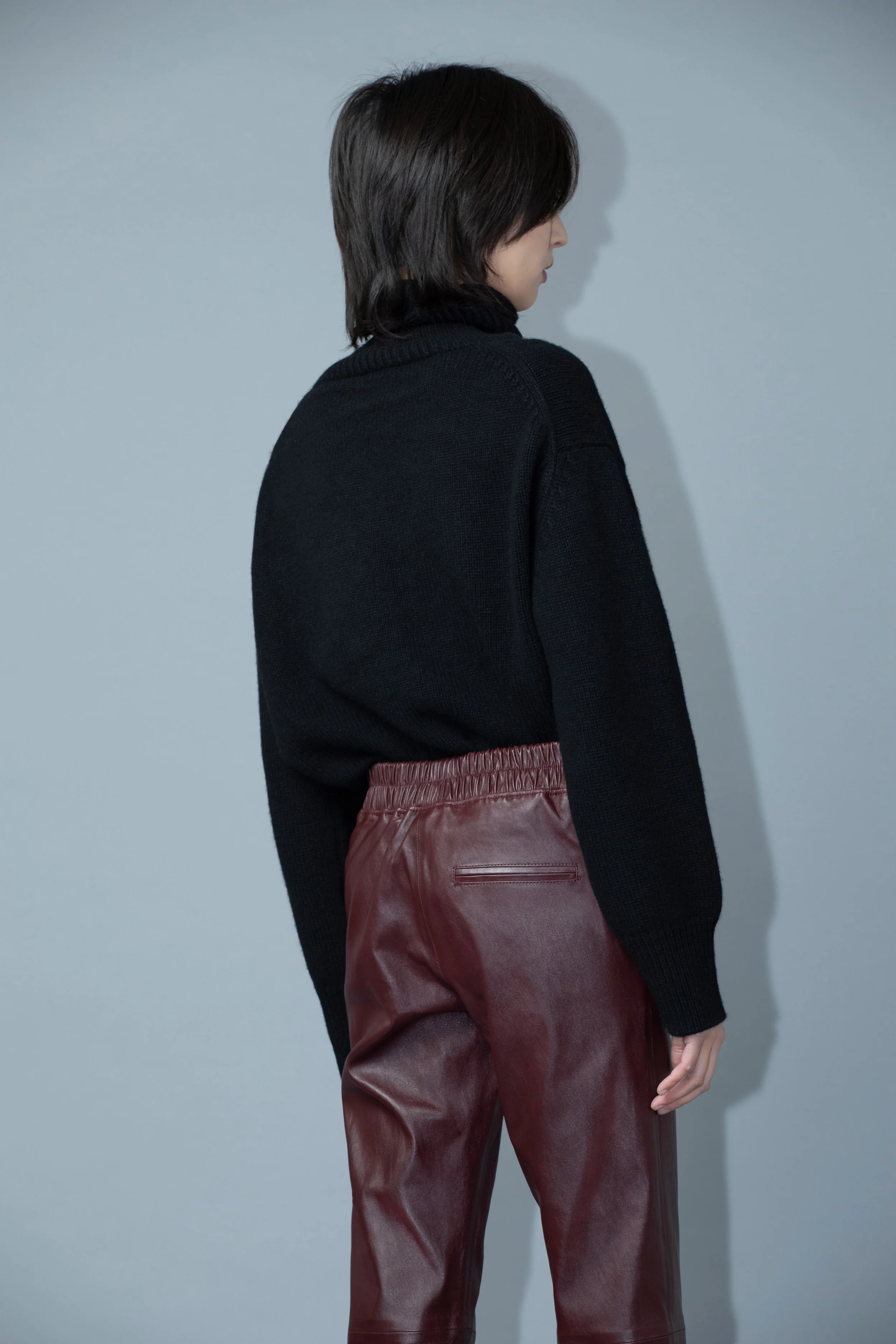 JARDIN - Leather stretch trousers — Inès & Maréchal